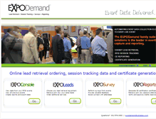 Tablet Screenshot of expodemand.com